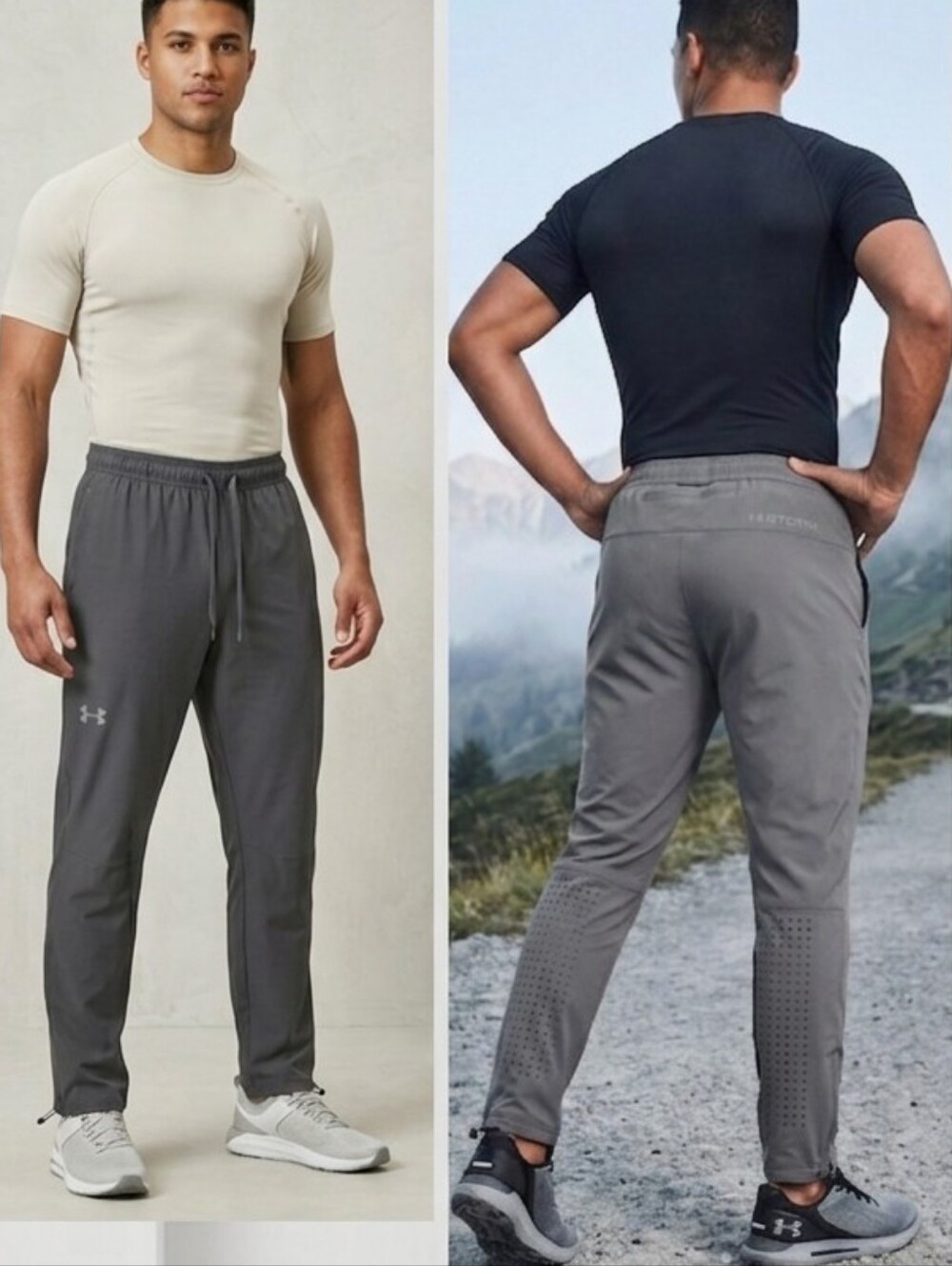 Under Armour Men's Charcoal Gray Performance Joggers